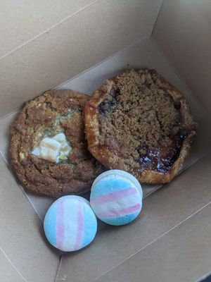 Box of cookies at Dark Hall Coffee in Phoenix