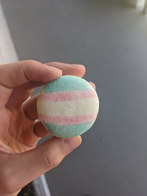Pride flag macarons at Dark Hall Coffee in Phoenix