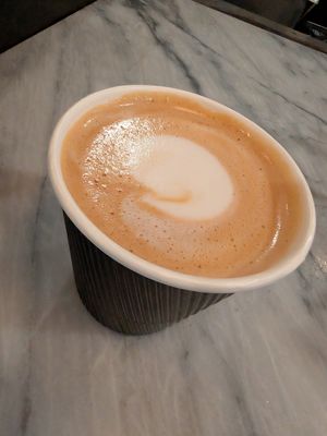 Vanilla oat latte  at Dark Hall Coffee in Phoenix