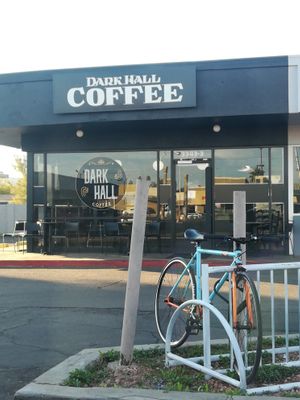 Snuck in the back at Dark Hall Coffee in Phoenix