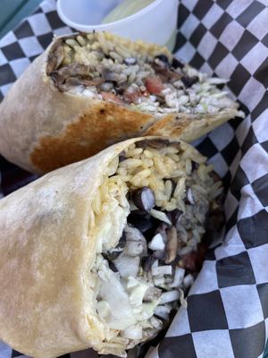 Mushroom burrito at The Taco Joint in Hollywood