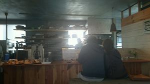 counter area of restaurant at Shokudo Hitoto in Fukushima