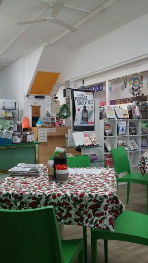 View from our table at Health Healing & Harmony in Innisfail