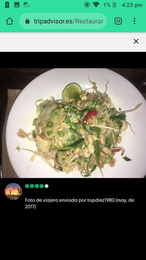 Pad Thai at Barlovento in A Coruna
