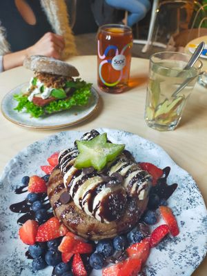 Pancakes and bagels at Olivia's Maastricht in Maastricht