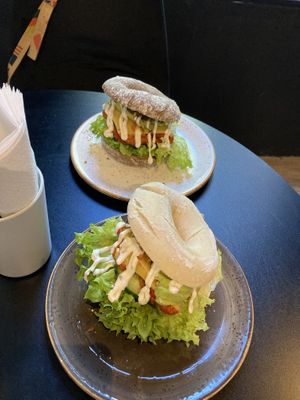 BLT bagel with delicious tempeh  at Olivia's Maastricht in Maastricht