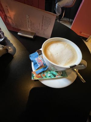 Cappuccino with lil choco  at Olivia's Maastricht in Maastricht