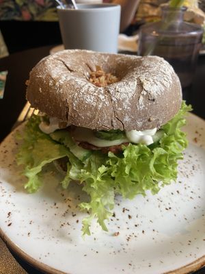 Delicious vegan avocado BLT sandwich   at Olivia's Maastricht in Maastricht