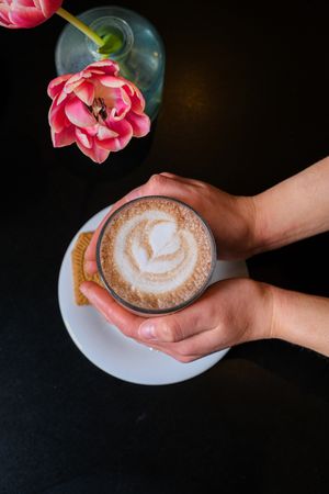 Vegan anti stress latte   at Olivia's Maastricht in Maastricht