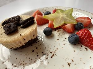 Vegan Oreo cheesecake (homemade) at Olivia's Maastricht in Maastricht