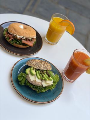 Fish bagels at Olivia's Maastricht in Maastricht