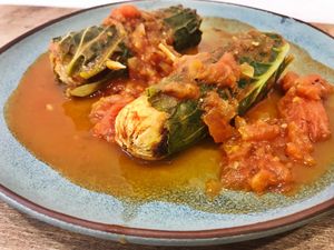 Vegan sausages  at Cozinha de Alecrim in Lisbon