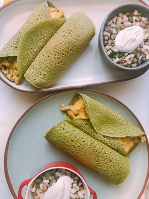 Burritos + beans w/vegan mayonnaise  at Cozinha de Alecrim in Lisbon