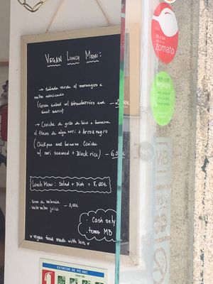 Menu  at Cozinha de Alecrim in Lisbon