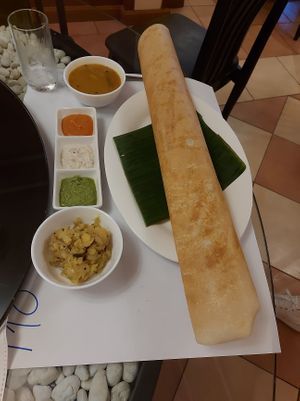 Classic masala dosa at Dosa King in Bangkok