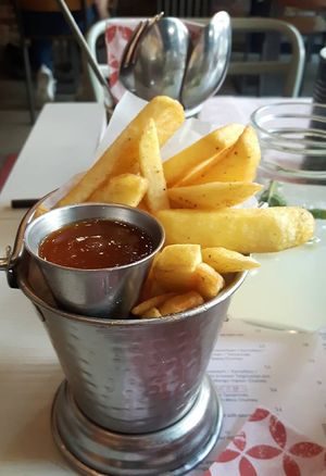 Masala fries at eatDOORI - Kaiserstrasse in Frankfurt