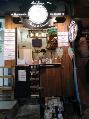 All with the green tape are vegan.  at Fresh Your Day in Ao Nang