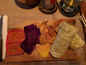 Vegan wrap at Clean Canteen in Kerobokan Kelod