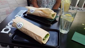Wraps -outside seating at SpringInsFeld in Munich