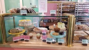 Display at Pattycake Bakery in Columbus