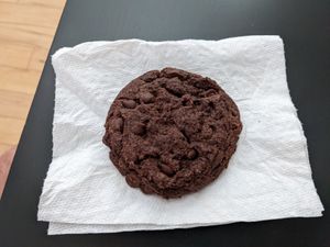Chocolate XO cookie at Pattycake Bakery in Columbus