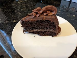 Mexican chocolate cake at Pattycake Bakery in Columbus