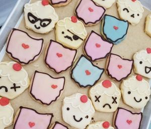 Vegan Cutouts ♡ at Pattycake Bakery in Columbus