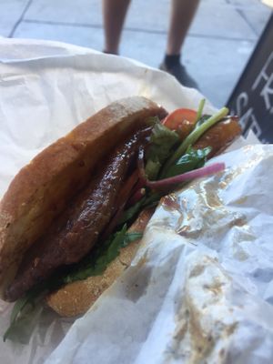 Vegan steal sandwich  at Long Jetty Takeaway in Long Jetty