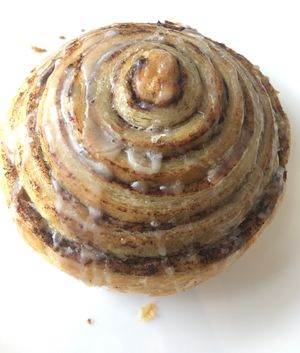 The fluffiest vegan bun I’ve ever tastest! at Dar Nabati in Oakville