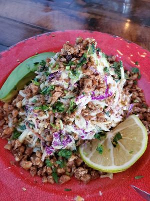 Raw Pad Thai - insane flavor!!!!! at Moku Roots in Kula