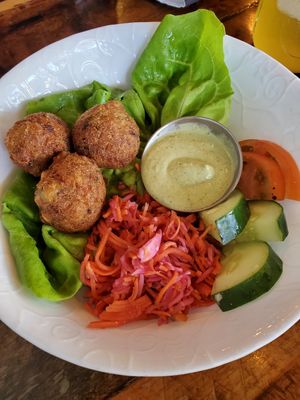 Side of Falafel - great taste! at Moku Roots in Kula