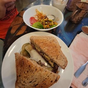 Reuben and Buffalo Cauliflower at Moku Roots in Kula