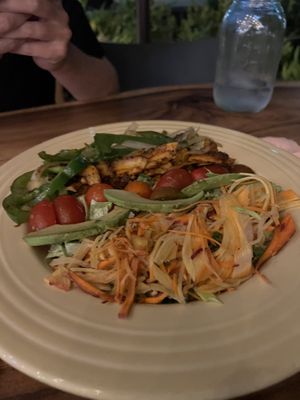 Cobb salad - so fresh!   at Moku Roots in Kula