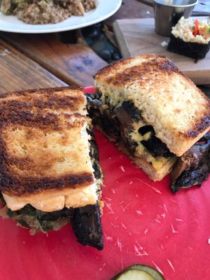 Mushroom melt at Moku Roots in Kula