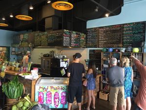 Love the colors and vibe in this place at Moku Roots in Kula