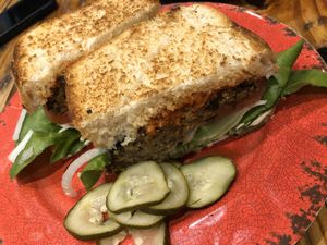 Meatloaf for my hubby  at Moku Roots in Kula