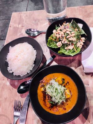 Vegan banquet at Morks Restaurant in Canberra