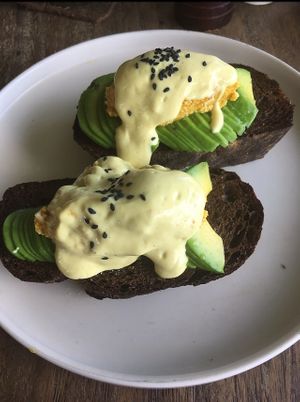 Avocado toast at The Avocado Factory in Canggu