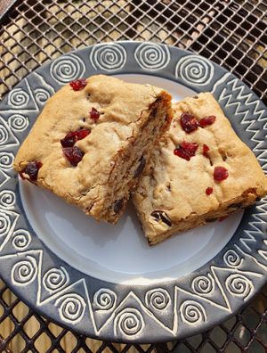 Choc Chip & Cranberry Blondie at FarrinHeight Foods in Market Harborough