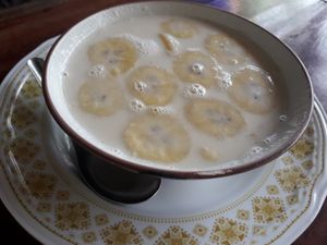 Bananas in coconut milk at Anutta in Koh Phangan