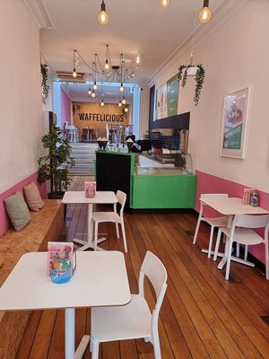 interior at Waffelicious in Eindhoven