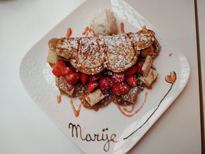 Vegan waffle at Waffelicious in Eindhoven
