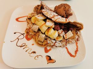 Vegan waffle at Waffelicious in Eindhoven