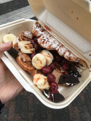 Vegan waffle  at Waffelicious in Eindhoven