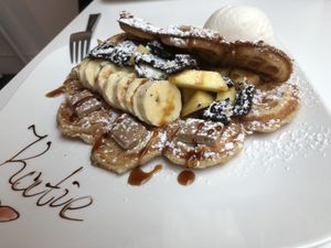 My breakfast at Waffelicious in Eindhoven
