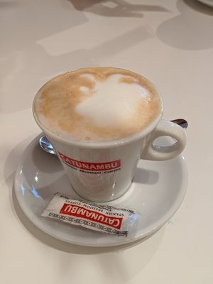 Soy cappuccino at Waffelicious in Eindhoven
