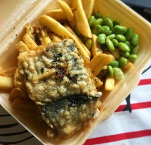 Tovish and Chips at Koku Shi in Kirkcaldy