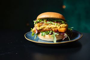 Der Hamburger Burger mit Grillkäse at Hamburgerei in Augsburg