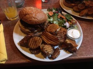 Seitan Burger  at Antono Vic's Haifischbar im Schwarzen Ross in Augsburg