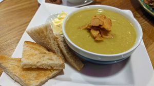 Asparagus & cauliflower soup at Number Forty Four in Kirkby Lonsdale